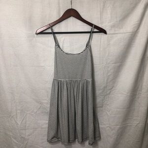 Thin strapped horizontal skater dress